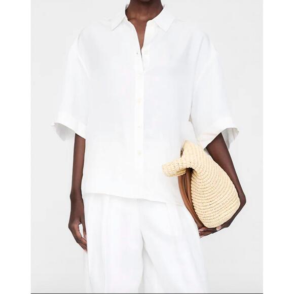 ANINE BING Tops - NEW ANINE BING women's coco shirt in ivory